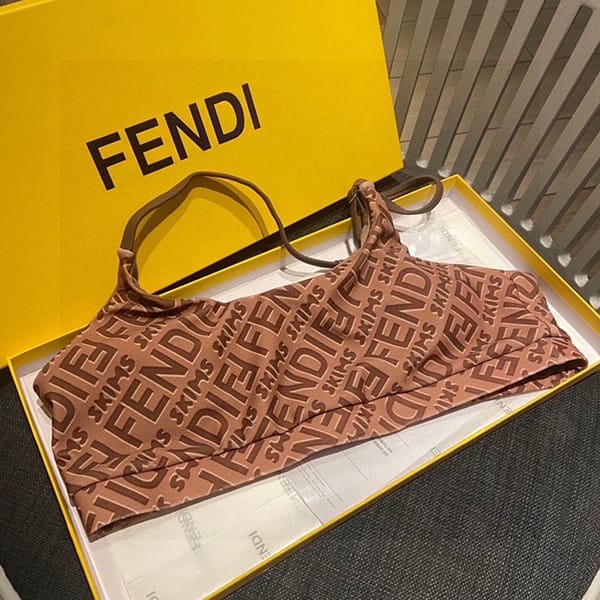 確保済みフェンディ n級品 FFモチーフ＆シルバー リバーシブル ナイロン 紐ビキニ feu39863